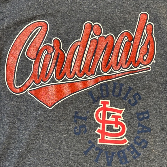 MLB Genuine Merchandise Women’s Gray Cardinals Glitter Tank Top Size Small - Picture 7 of 8